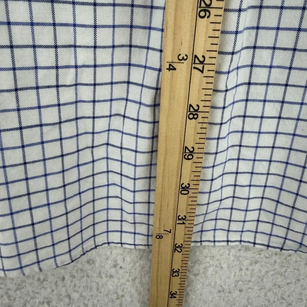 Ralph Lauren Shirt Mens 2XL Check Slim Fit Stretch Oxford Button Down Pony Logo